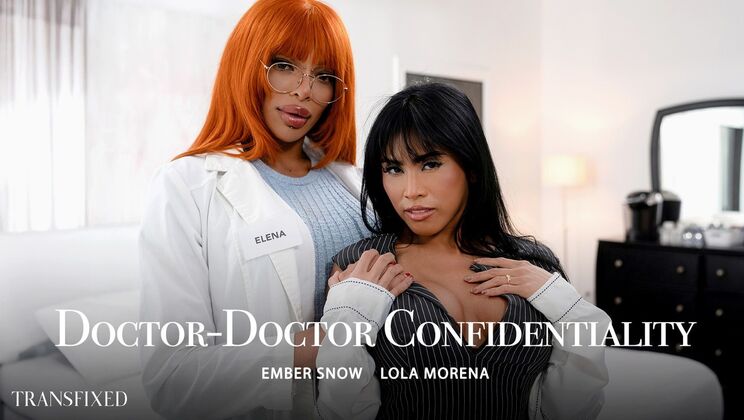 [Transfixed] - Cheating Wife Doctor Blowjob and Doggystyle - Ember Snow - Lola Morena