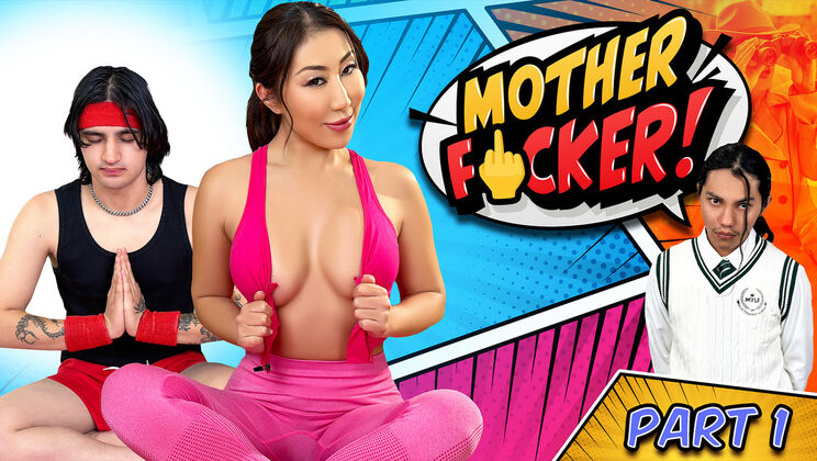 Dick Play and Cum on Tits: Yoga Lesson