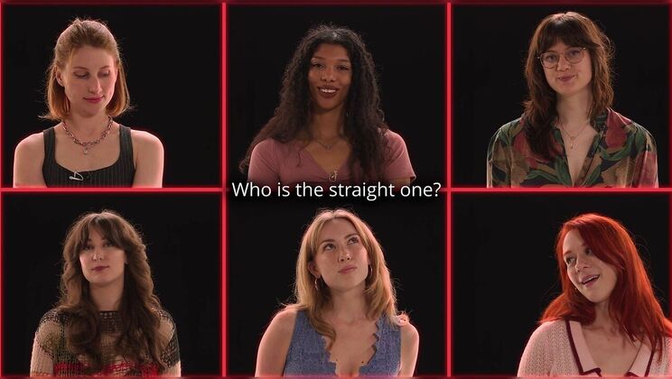 Round 1 – Can You Guess the Straight Girl? – Lesbian Orgy Game